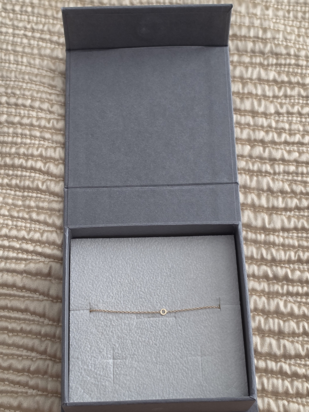 Zoe Chicco Dainty Chain Bracelet 14k gold circle Minimalist
